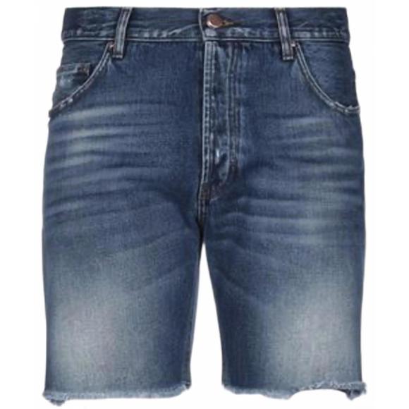 NEW DON THE FULLER men's denim shorts in blue
